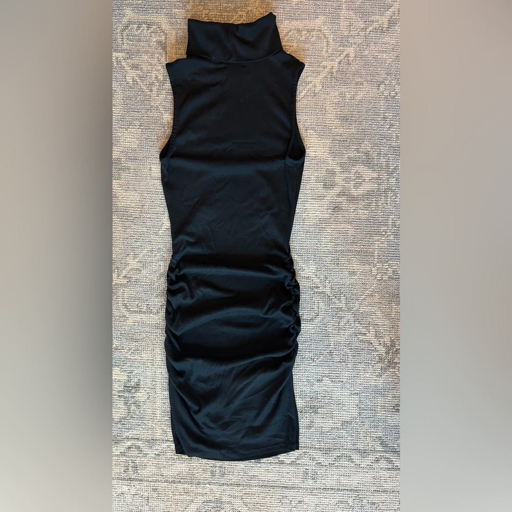 Michael Stars Black Ribbed Dress
